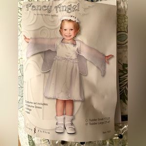 New Angel with Wings and Halo costume Size 2T-4T Christmas Pageant or Halloween